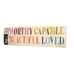 Worthy Capable Beautiful Loved Wall Stickers Main Street Wall Creations USA NEW
